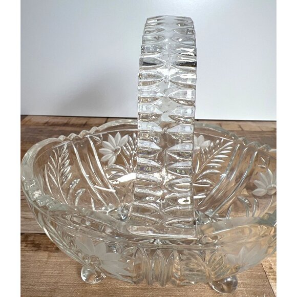 Vintage Anna Hutte Bleikristall Crystal Basket Germany Excellent NO chips/cracks - Picture 2 of 5